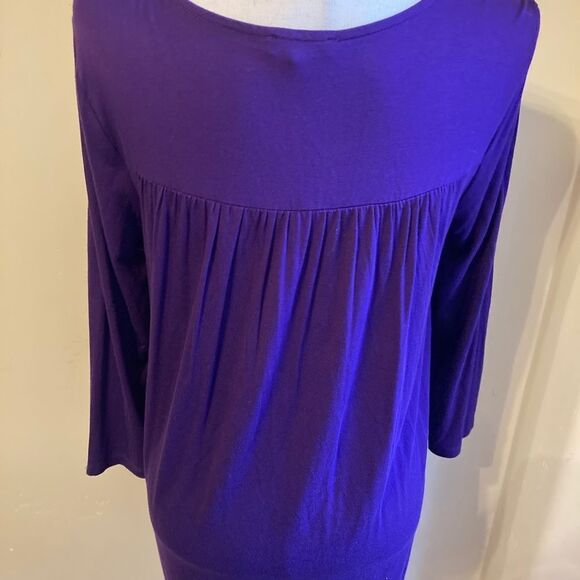 Cupio purple v-neck tunic - Picture 3 of 10